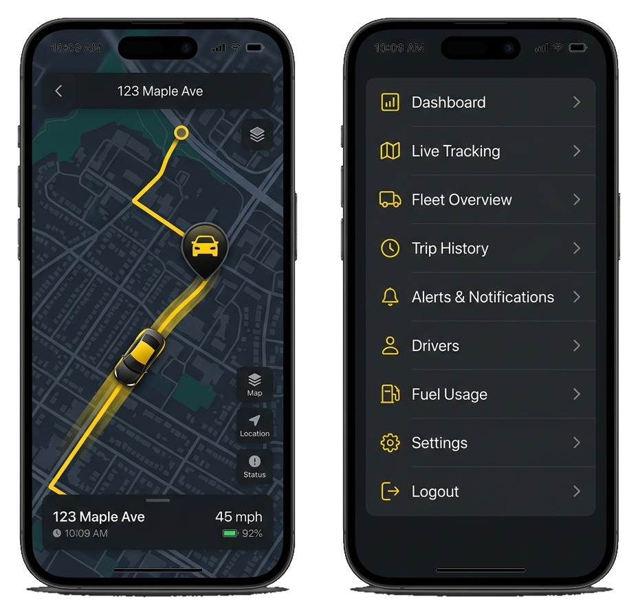 Aplicativo de rastreamento Treck Sistemas